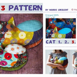 PDF Patchwork Sewing Pattern / Car 3 Pillow