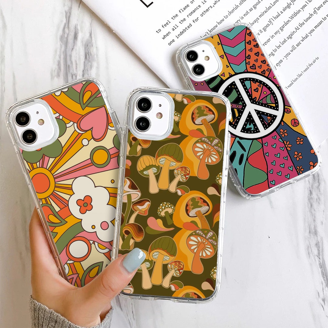 Retro Phone Cases, Vintage 70s Aesthetic, Indie Grunge Hippie Groovy