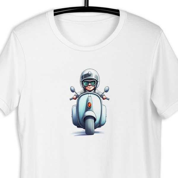 T-shirt Vespa Vibes, Tee graphique, T-shirt fan de scooter, T-shirt moto, Conception de T-shirt moto, Motocycliste, T-shirt scooter, Tee cool