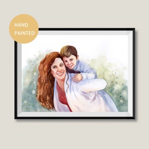 Family Portrait | A4 (8 x 12&quot;) Size Watercolor Original Painting