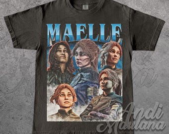 Maelle Clair Obscur Expedition 33 Graphic Tee, Casual T-Shirt, Unique Gift Tee, Vintage Style Tee, Cozy Everyday Wear, Ideal for Festivals