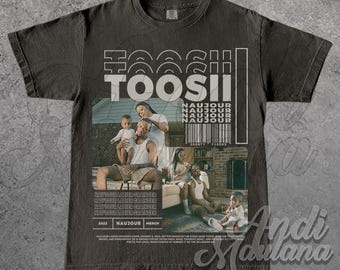 TOOSII Naujour Rapper and Singer Unisex Softstyle T-Shirt, Toosii Merch, TOOSII Music Album 90s Poster Graphic tee