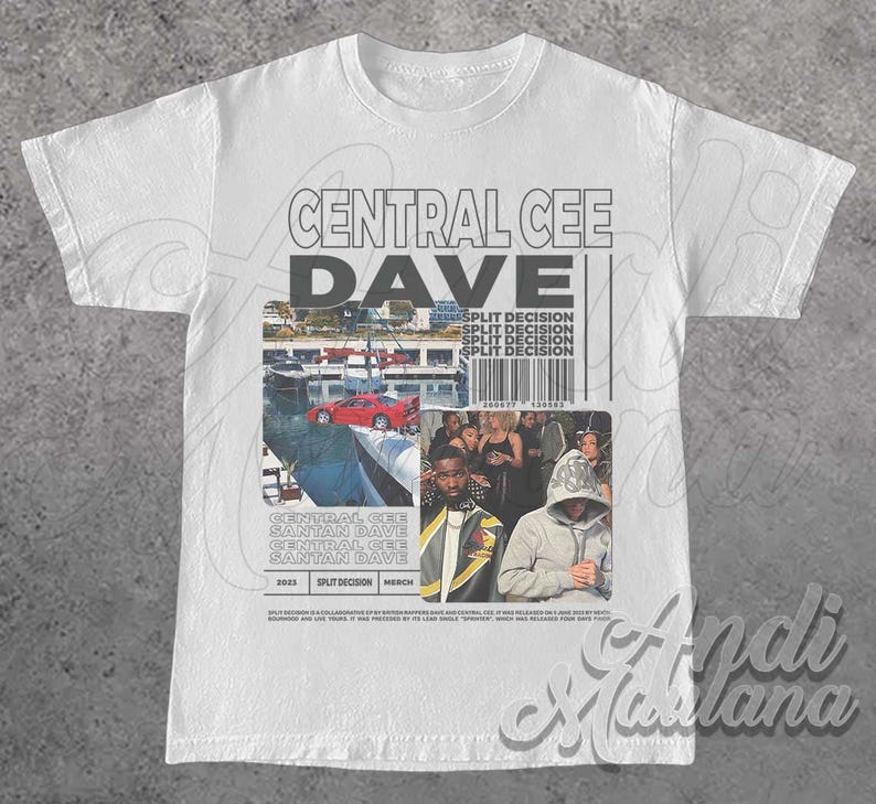 CENTRAL CEE X DAVE Singer Unisex Softstyle T-shirt, Central Cee Santan ...