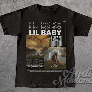 Limitiertes Lil Baby Unisex Softstyle T-Shirt, Lil Baby Merch, Lil Baby It's Only Me Album 90s Poster Graphic Tee