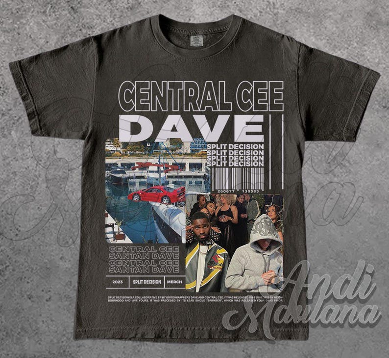 CENTRAL CEE X DAVE Singer Unisex Softstyle T-shirt, Central Cee Santan ...