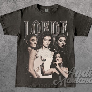 LORDE Singer and Songwriter Unisex Softstyle T-shirt, Lorde Merch, Lorde Album 90-talsposter Grafisk T-shirt