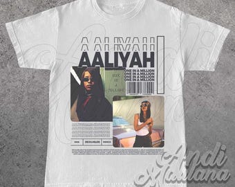Aaliyah One In A Million Photo T-Shirt アリーヤ オフィシャル org.jpg