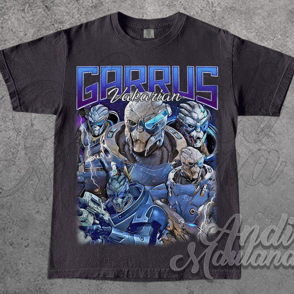 Garrus Vakarian Mass Effect Unisex Shirt, Video Game Fan Gift, N7 Alliance Top, Commander Shepard Apparel, Gamer Clothing Tee Api