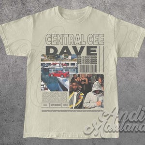CENTRAL CEE x DAVE Singer Unisex Softstyle T-Shirt, Central Cee Santan Dave Merch, Split Decision Album 90s Poster tee
