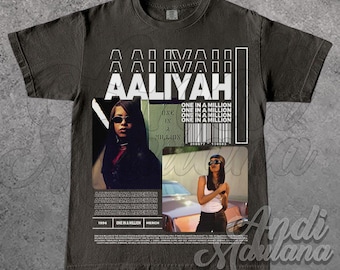 AALIYAH Singer and Actress Limited Unisex Softstyle T-Shirt, AALIYAH Merch, Aaliyah One In a Million Album 90s Poster tee