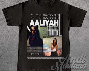 Aaliyah One In A Million Photo T-Shirt アリーヤ オフィシャル org.jpg