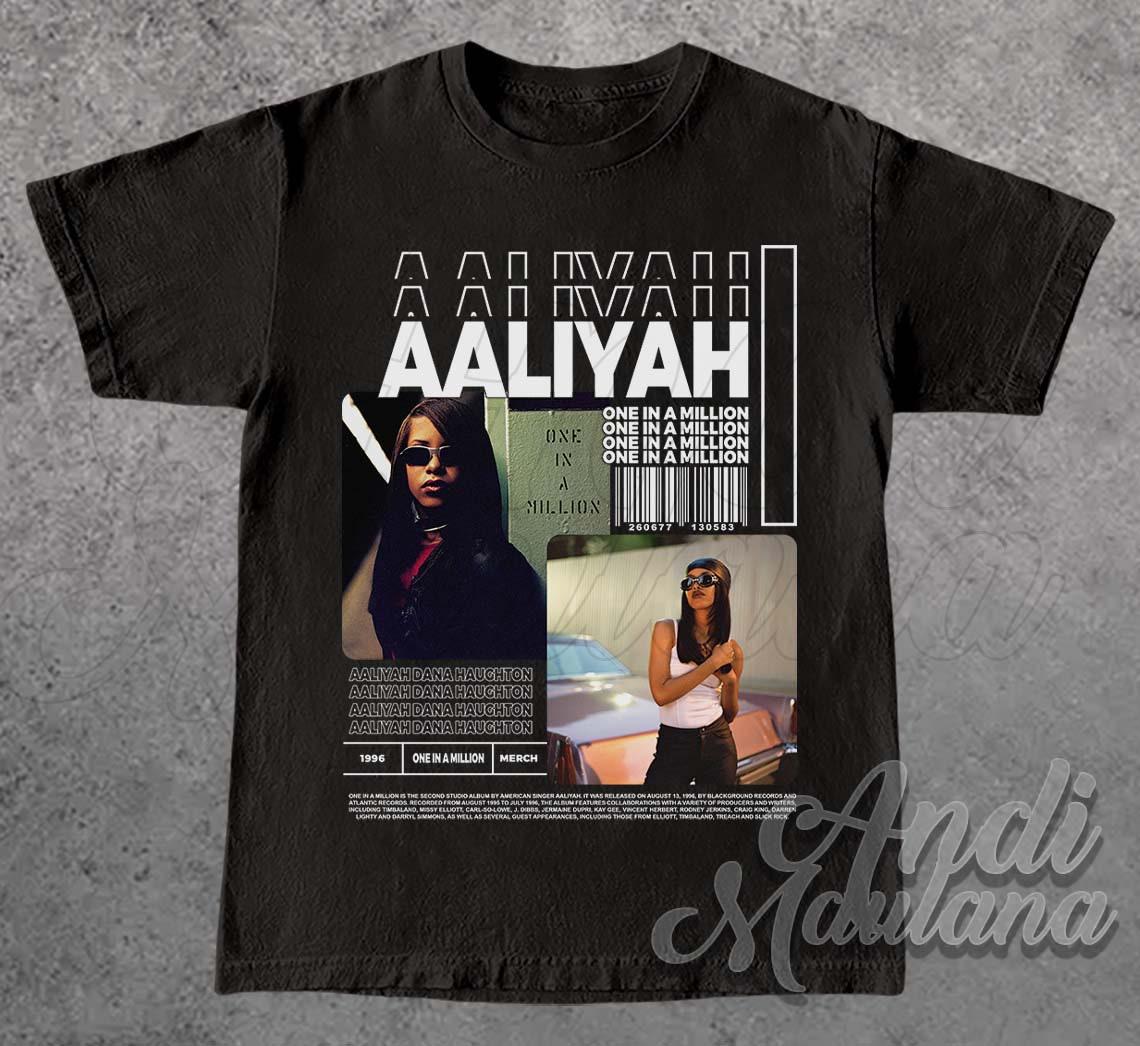 アリーヤ　1997　ワールドツアー　Tシャツ　黒　Mサイズ AALIYAHアリーヤ Tシャツblack- 夜型大型セレクトショップ