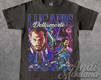 Lucanis Dellamorte Dragon Age Unisex Softstyle T-Shirt, Lucanis Dellamorte Merch Poster Graphic Tee