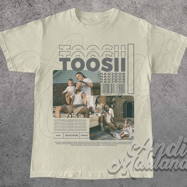 Limited TOOSII Unisex Softstyle T-Shirt, Toosii Merch, TOOSII NAUJOUR Album 90s Poster Graphic tee