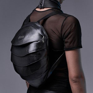 Big Pangolin Backpack, Recycled Rubber, Waterproof, RFID Blocking image 1