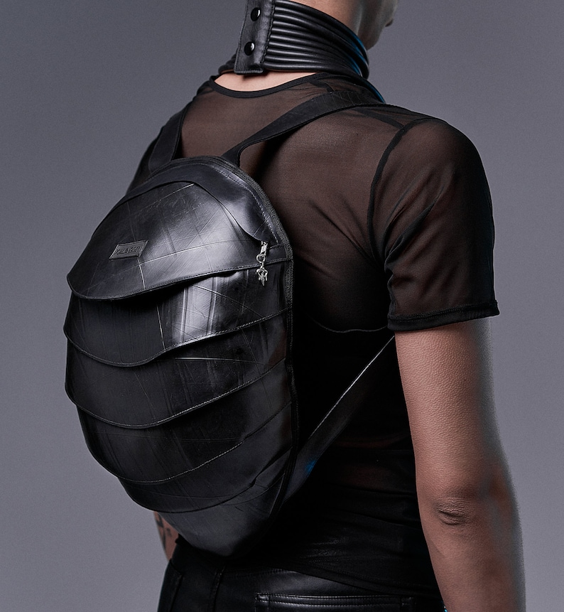 Big Pangolin Backpack, Recycled Rubber, Waterproof, RFID Blocking image 1