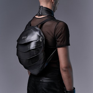 Big Pangolin Backpack, Recycled Rubber, Waterproof, RFID Blocking image 3