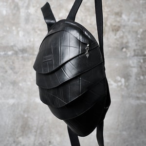 Big Pangolin Backpack, Recycled Rubber, Waterproof, RFID Blocking image 4