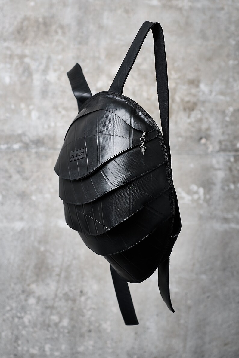 Big Pangolin Backpack, Recycled Rubber, Waterproof, RFID Blocking image 4