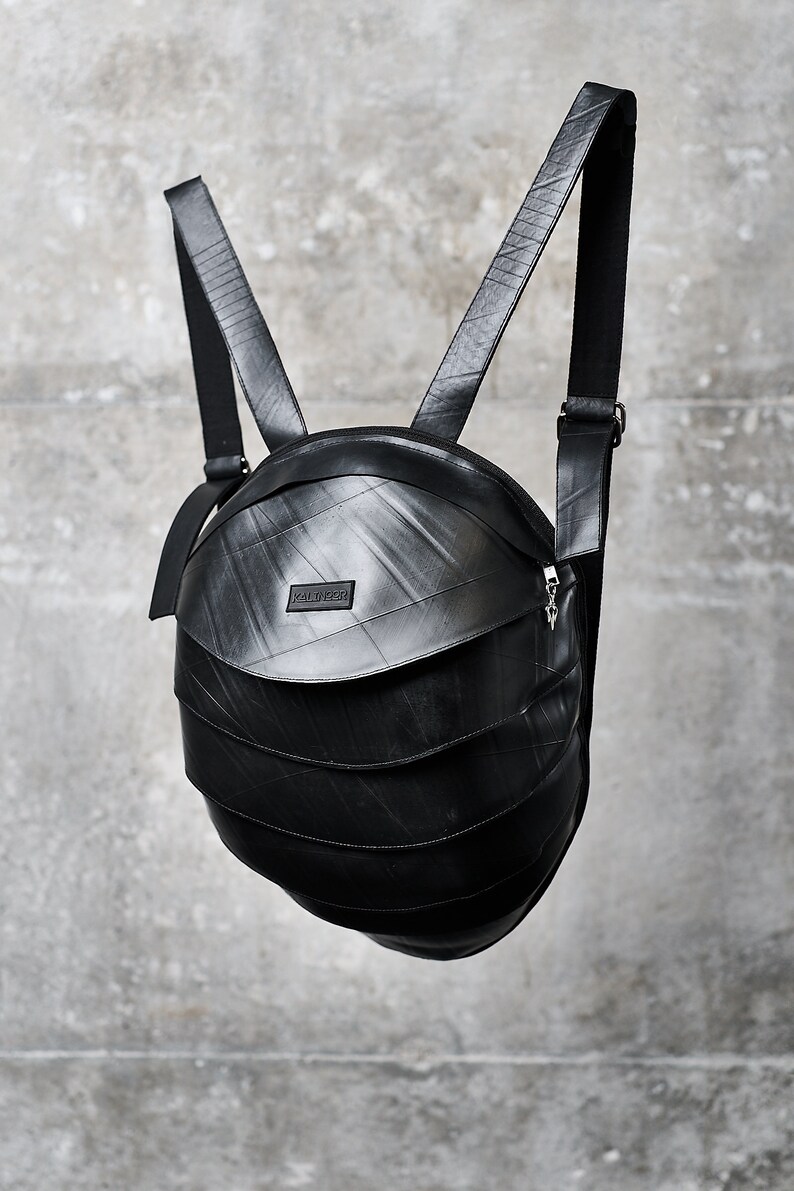 Big Pangolin Backpack, Recycled Rubber, Waterproof, RFID Blocking image 7