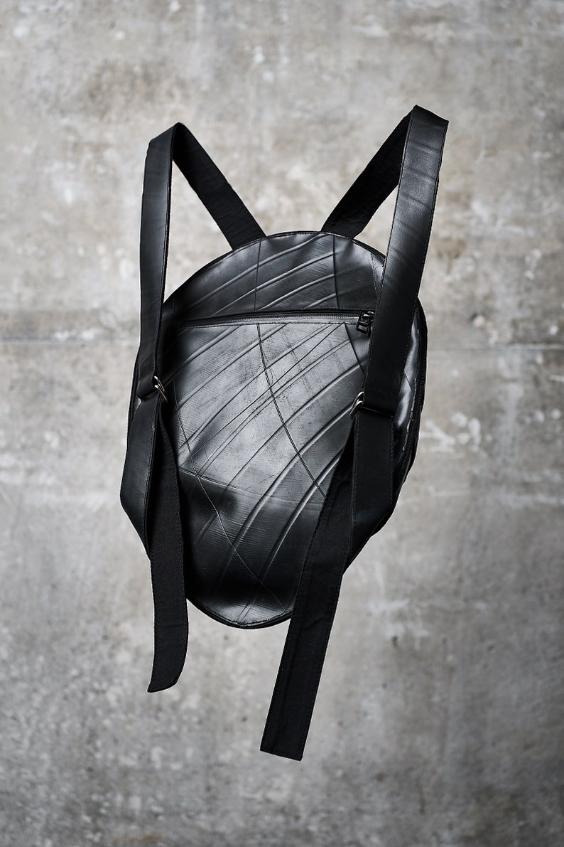 Big Pangolin Backpack, Recycled Rubber, Waterproof, RFID Blocking image 5