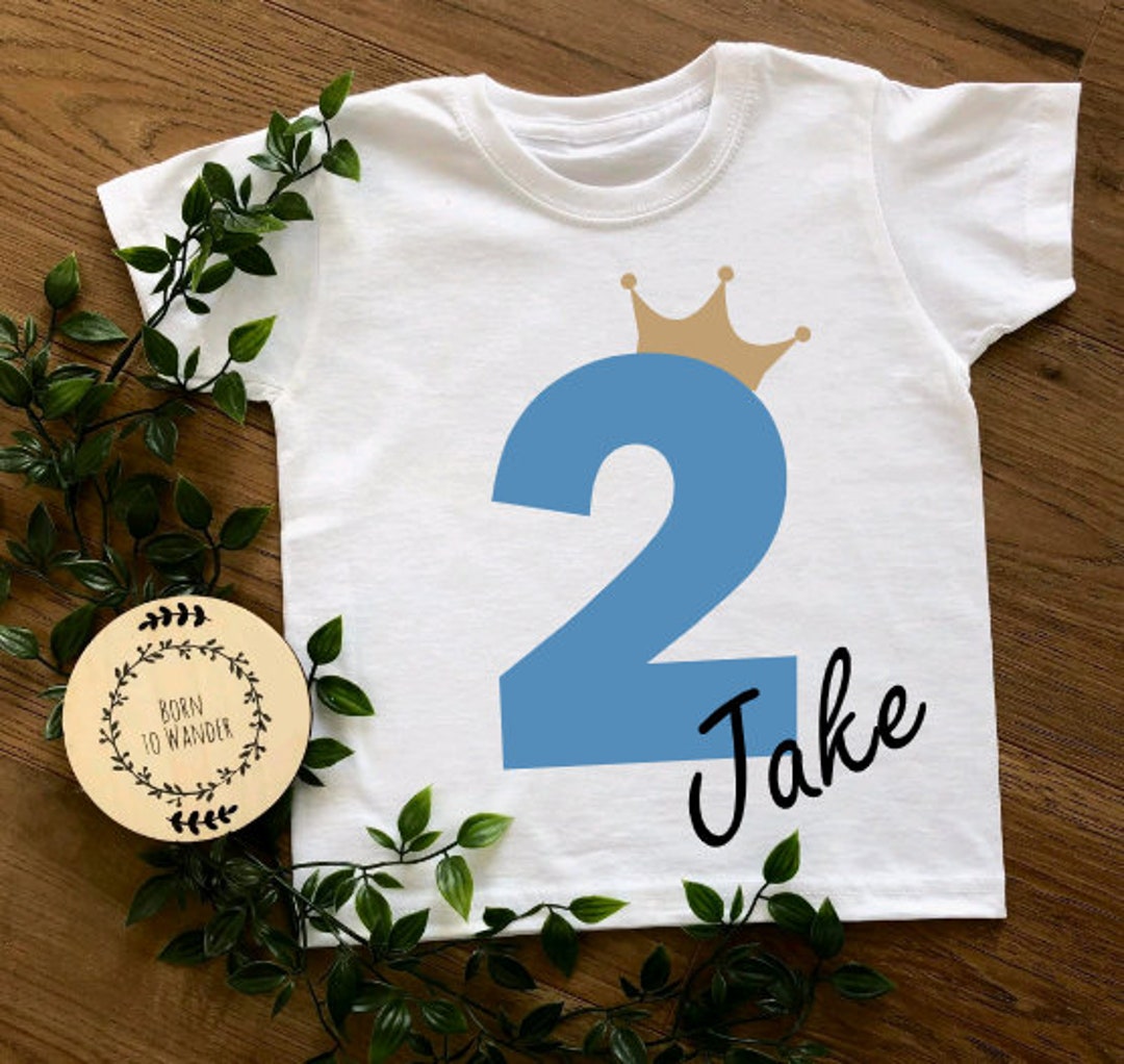 Birthday T-shirt Any Colour Personalised Birthday T-shirt Personalised ...