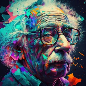 Decoración Nerd-Chic: Albert Einstein Pop Art