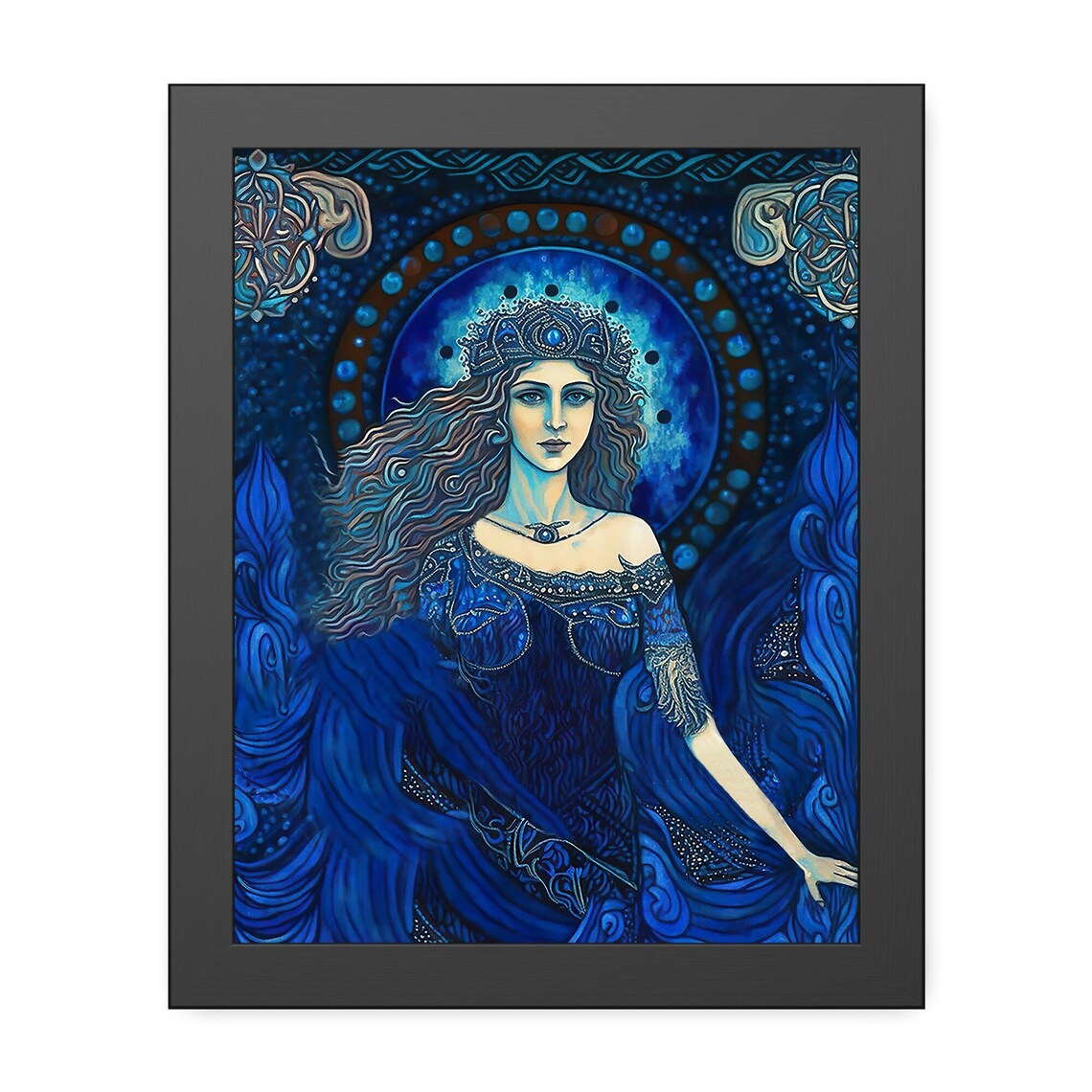 Calypso 11x14 Print Pagan Mythology Psychedelic Goddess Art Mythological Goddess Painting Wall