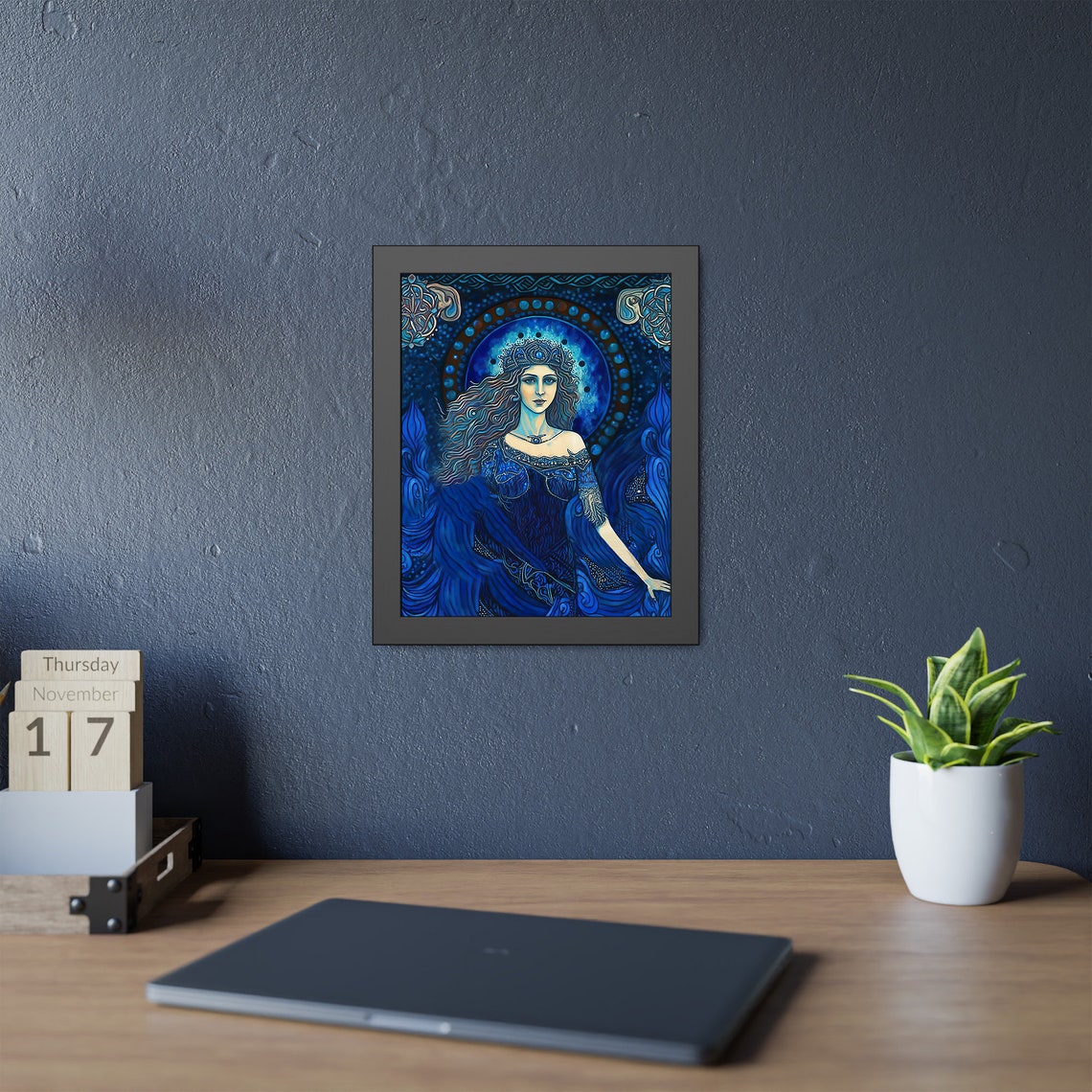 Calypso 11x14 Print Pagan Mythology Psychedelic Goddess Art Mythological Goddess Painting Wall