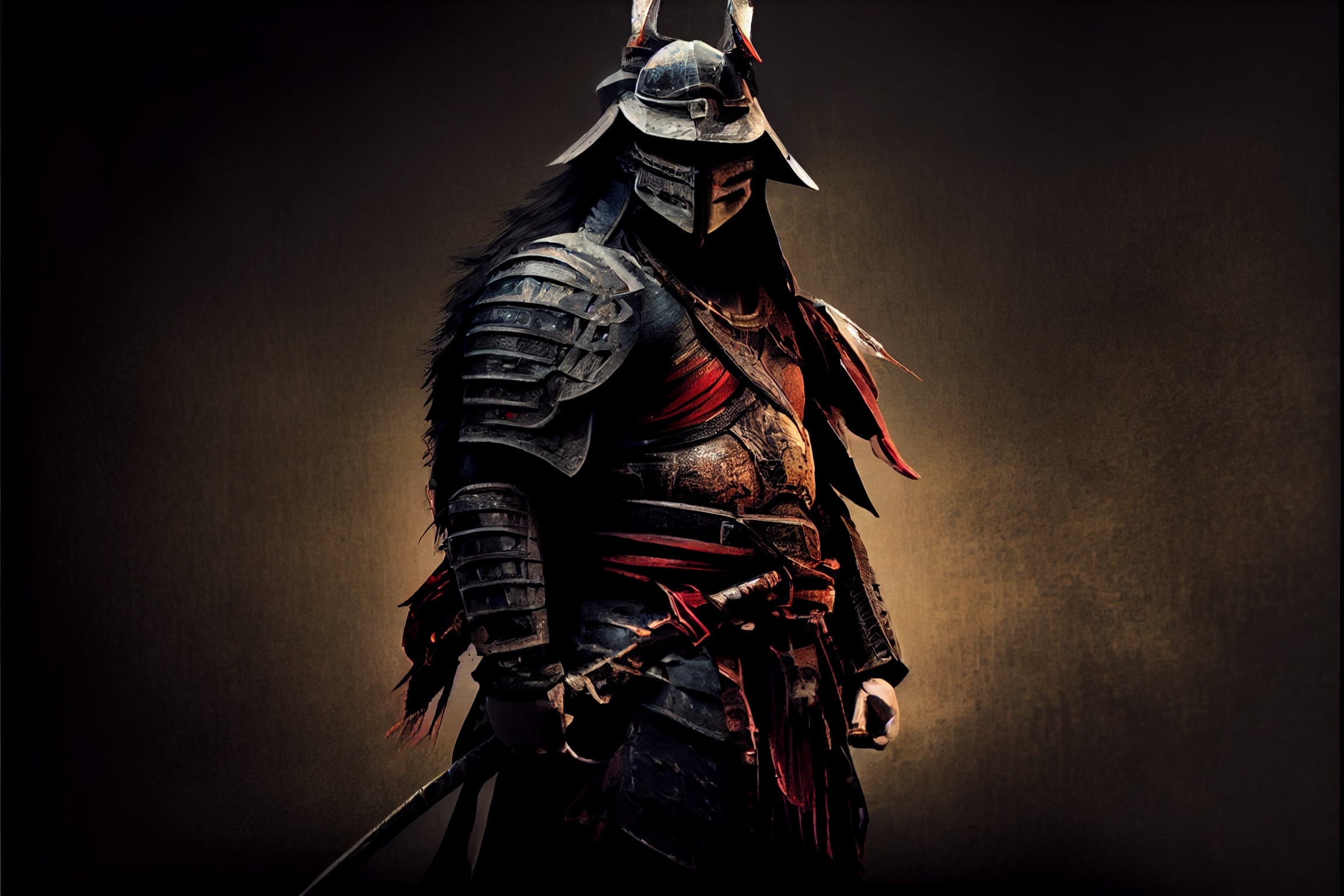 Epic Samurai 4K, Digital Art Print, Digital Download, Home Decor