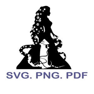 Rapunzel SVG, Tangled Princess Cut Files (Digital Download)