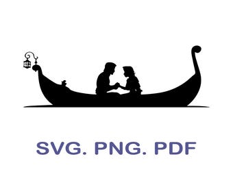 Rapunzel Enredada: Paseo en Barco SVG, Archivo de Corte Princesa (Descarga Digital)