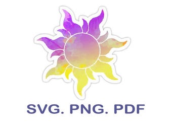 Archivo SVG de Sol Enredado, Archivo de Corte Láser Corona (Descarga Digital)
