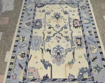 Handmade Oushak rug for living room or any room