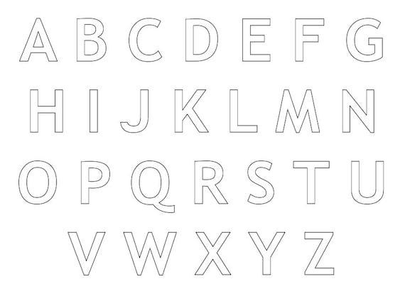 Free Alphabet Printables – Letters, Worksheets, Stencils & ABC Flash Cards   Printable alphabet letters, Free alphabet printables, Free printable  alphabet letters