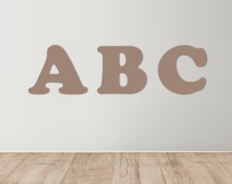 Printable Buchstaben und Alphabet PDF 27 Seiten mit jedem Buchstaben und eine mit allen Buchstaben (Schrift Cooper Black)