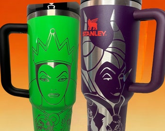 Wicked Villains  engraved in a 40oz/ 30oz  Stanley cup