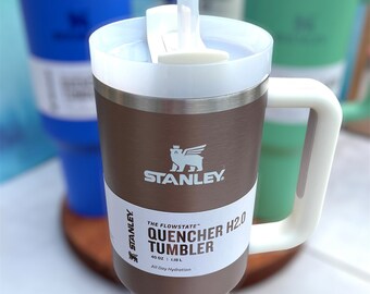 40oz Stanley Quencher Tumbler With Handle, Engraved, Pool, Swimming, Float  -  Finland