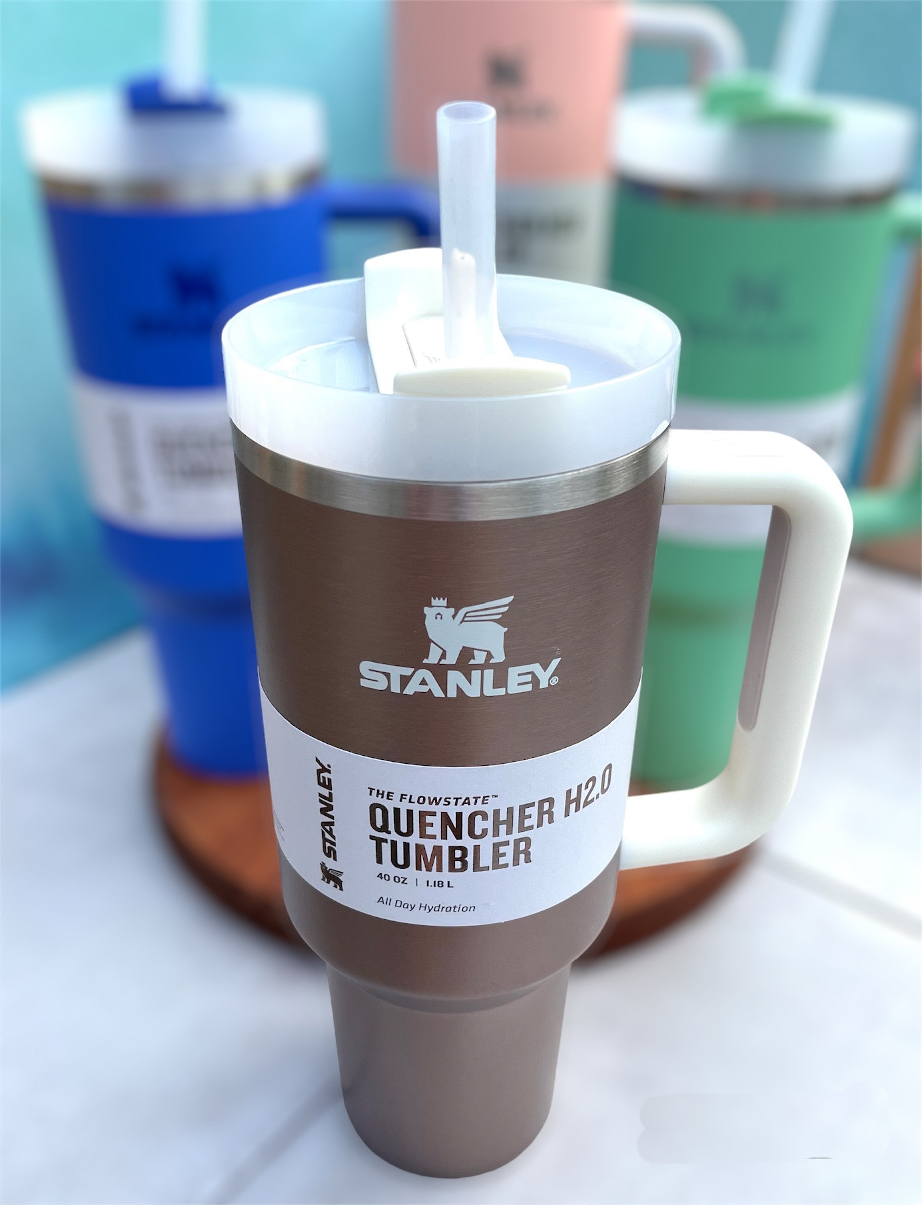 Stanley Quencher H2.0 FlowState 40 oz Tumbler with Handle Tigerlily Color  Review 