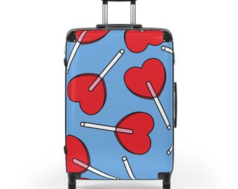 Designer Suitcase w Lollipop Motive