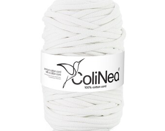 100% cotton cord, braided, 9mm, 50m, 3 colors, ColiNea Premium Cotton Cords