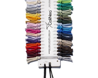 ColiNea color chart, cotton string color card