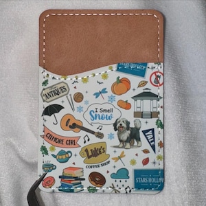 Porta-cartão Gilmore Girls, , porta-cartão para telefone, carteira fina, Luke’s Dinner, carteira porta-cartão, carteira para cartão, porta-cartão para iPhone, Stars Hollow