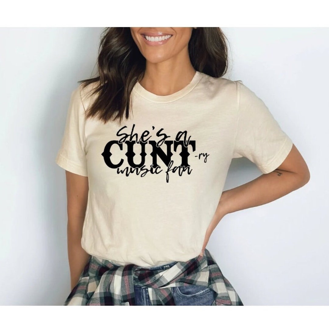 She’s a Country Music Fan, Country Fan, Funny Shirt, T-shirt, Funny ...