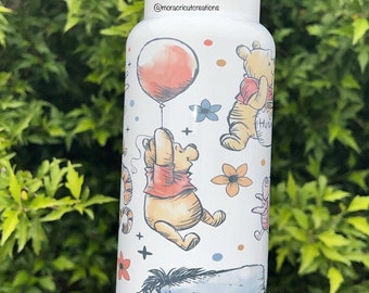 Winnie the Pooh Cup, Pooh water bottle , Spring, Tigger Cup, Pooh gift, Winnie the Pooh, 32oz tumbler, sublimation tumbler, water bottle