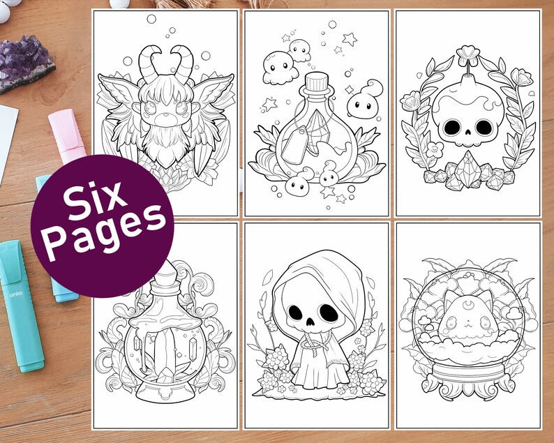 spooky pastel goth color pack