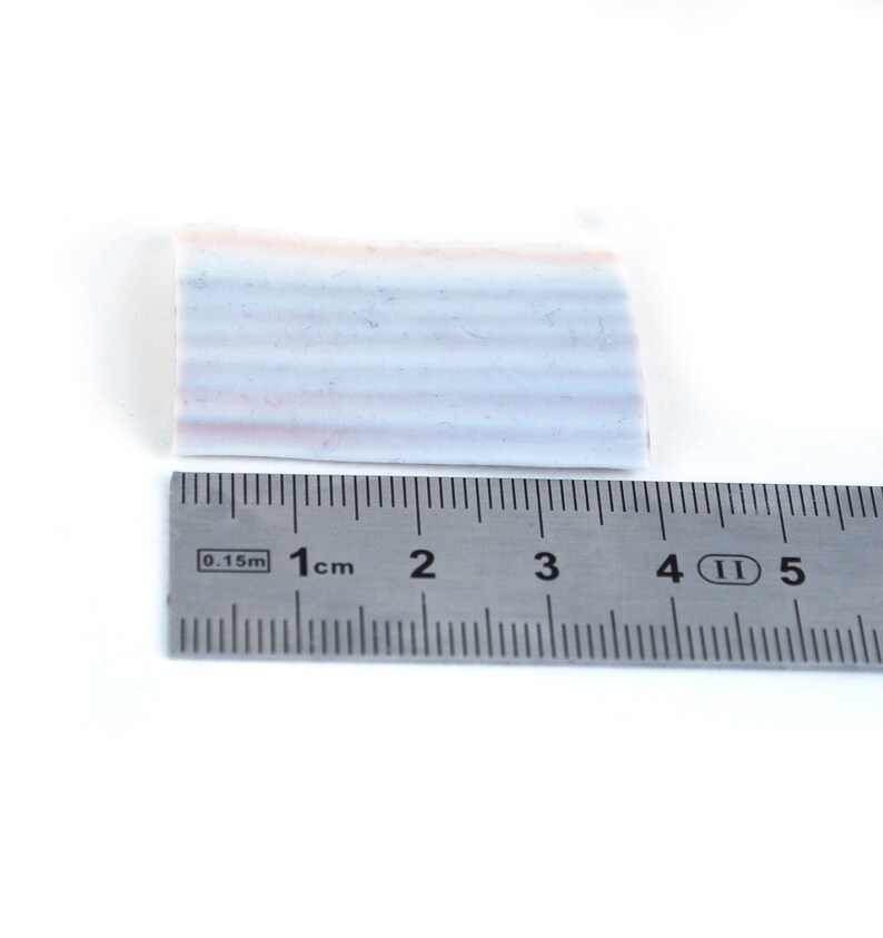 Spikelet Polymer Clay Cane With Translucent Backround, Spike Cane, Raw