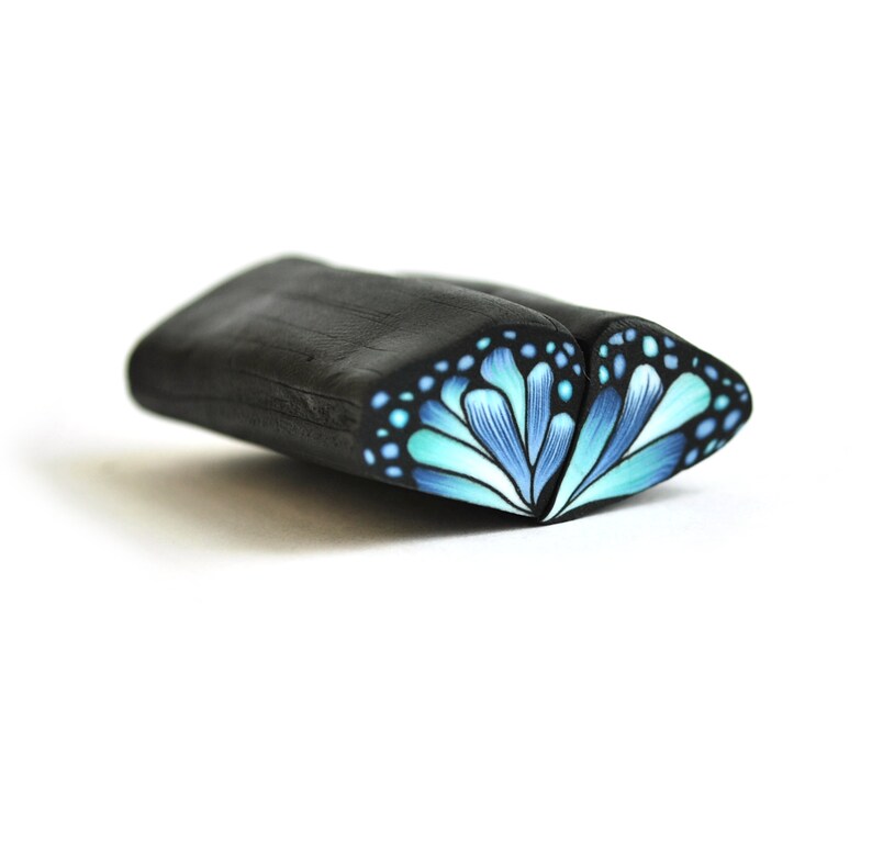 Butterfly Polymer Clay Cane L, M, S Size, Raw and Unbaked Cane, Premo