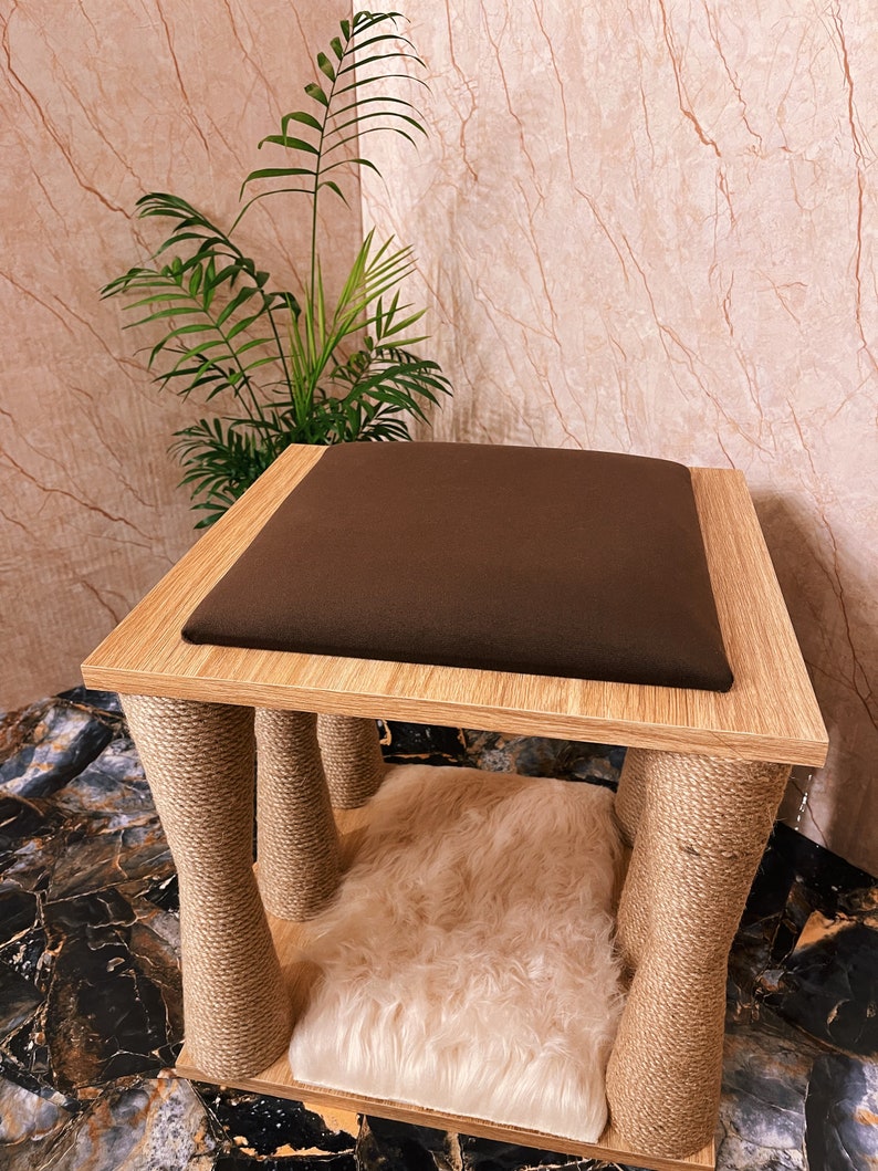 Cat Bed Modern Pet Furniture Handmade Cat House Warm Cat Etsy