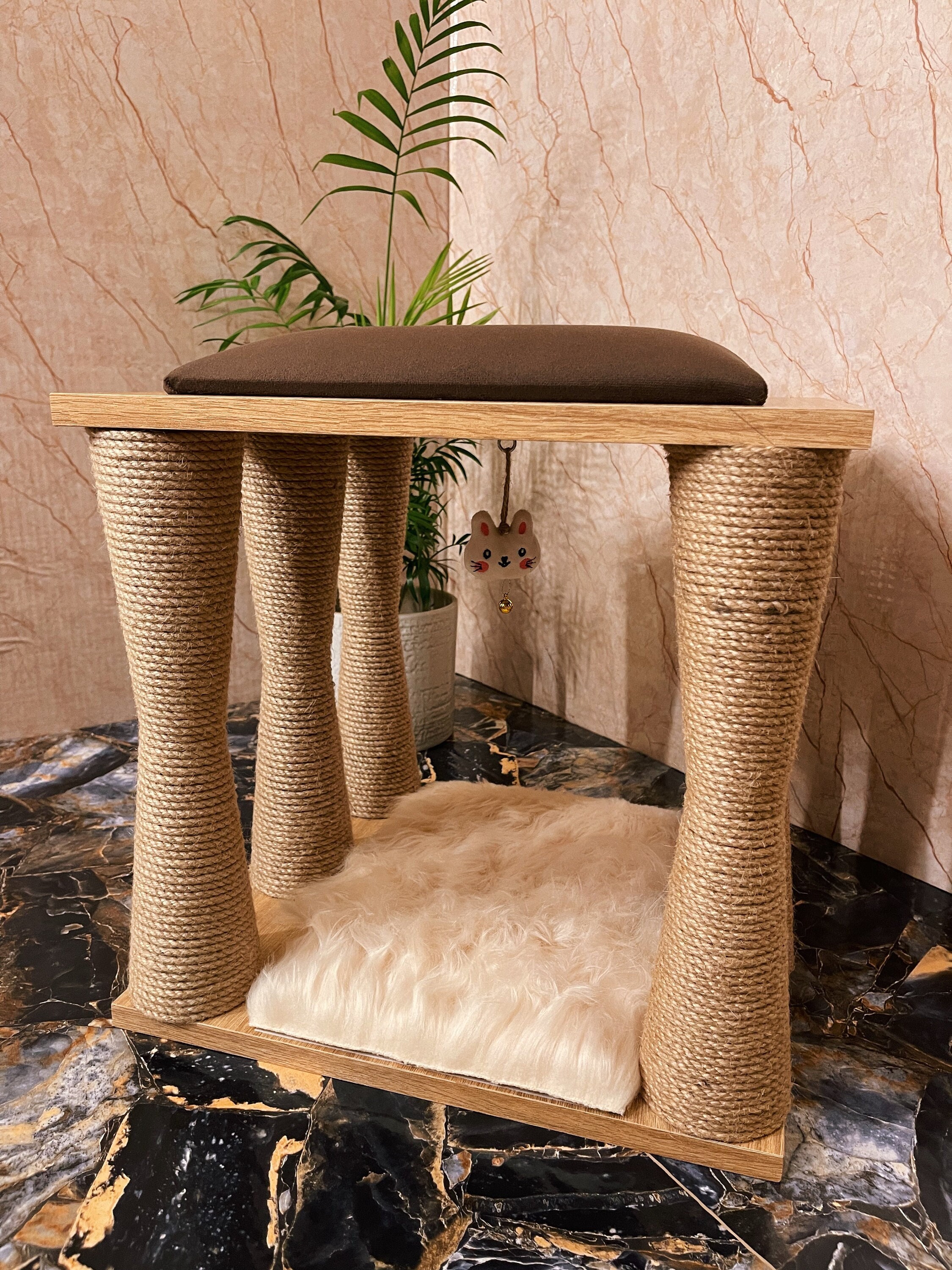 Cat Bed Modern Pet Furniture Handmade Cat House Warm Cat Etsy